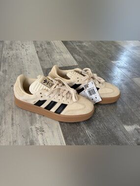 Adidas Samba XLG Wonder White Black Gum Men's Size 8 Sneakers JS3828 NEW